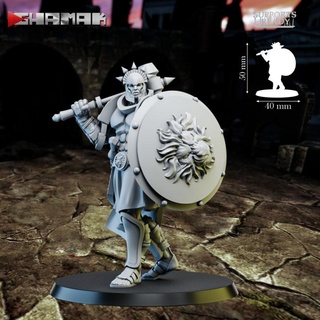 spartancast trooper 5 ghamak dragons dungeons fantasy war warhammer miniature wargame painter dnd aos 3d print model - Mito3D