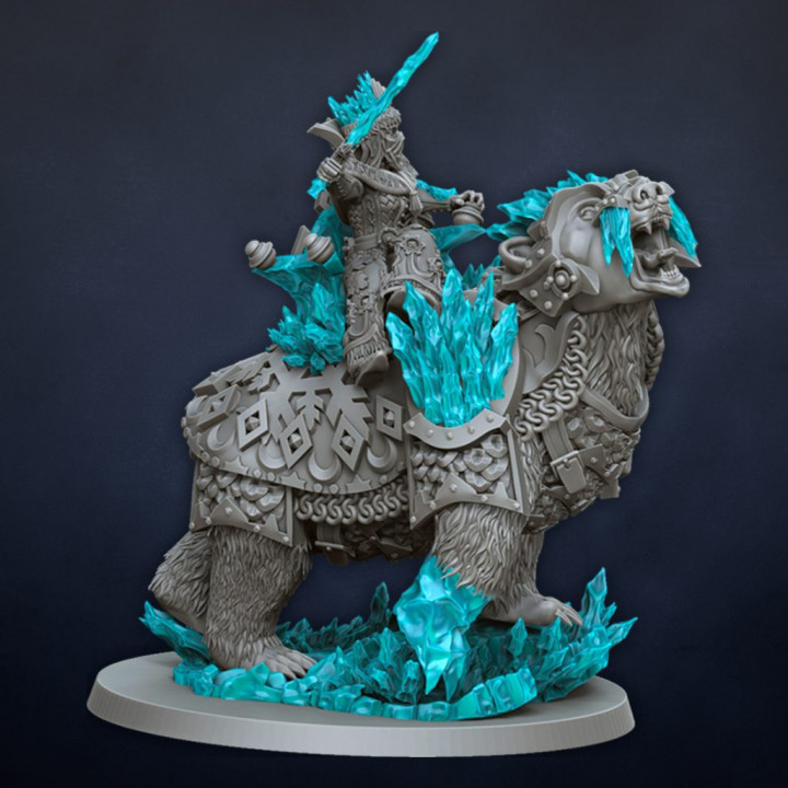 irina hielo reina oso dragón lago miniaturas mesa caracteres criaturas fantasía universo Tienda rpg juegos guerra martillo juego rol 9thage warhammerfantasy viejo Mundo kislev 3D print model - Mito3D