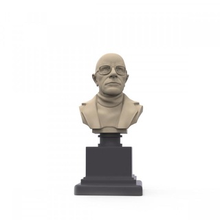 Foucault philosophe buste cosmondo boutique ventilateur art bustes figure figurine statue Université philosophie Freud heidegger nietzsche deleuze derrida 3d print model - Mito3D