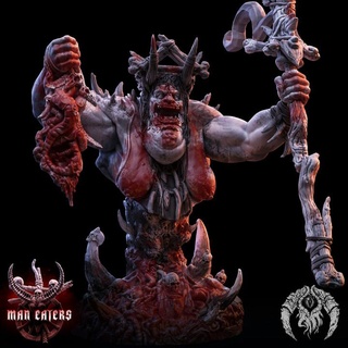 haruspex bust bestiarum miniatures Tabletop Characters & Creatures Fantasy Universe Fan Art Busts horror blood guts shaman maneater canibal 3d print model - Mito3D