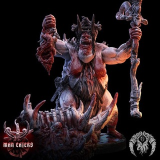 haruspex bestiarum miniatures Tabletop Characters & Creatures Fantasy Universe bones blood gore ritual hug necromancer shaman canibal 3d print model - Mito3D