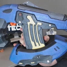 tamanho halo plasma pistola adereços cosplay 3d print model - Mito3D
