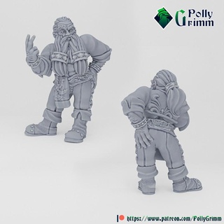 fantasy tabletop miniature character dwarf gigolo pollygrimm Tabletop Characters & Creatures Fantasy Universe Store game mini boardgame npc brothel 3d print model - Mito3D