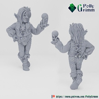 fantasy tabletop miniature character goblin king pollygrimm Tabletop Characters & Creatures Fantasy Universe Store game mini boardgame npc brothel 3d print model - Mito3D
