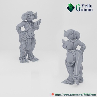 fantezi masaüstü minyatür karakter Kobold kız poligrimm karakterler yaratıklar Evren mağaza oyun kertenkele mini masa oyunu hizmetçi npc genelev argon harika şehvetli 3d print model - Mito3D