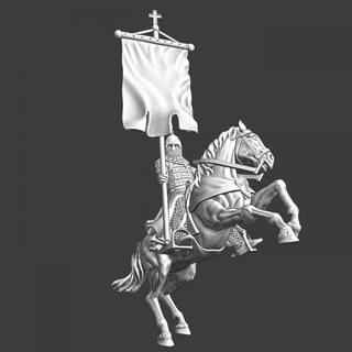 mounted russian knight banner northern crusades miniatures Tabletop Characters & Creatures Historical Universe Store historical medieval model wargaming warrior alexander miniature tabletop standard order 28mm lake teutonic peipus nevsky 3d print model - Mito3D