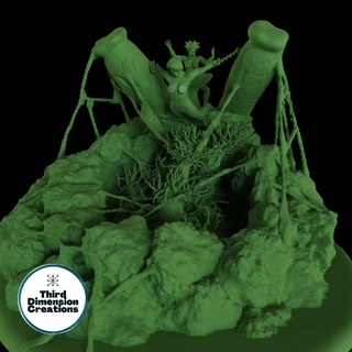 tortura infierno Stephen arroyo mesa 3D imprimible terreno fantasía criatura diorama nsfw satánico devorar vacío viscoso agonía aconsumir 3d print model - Mito3D