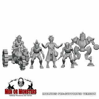 goblin scienziato servitori dale posto tavolo personaggi creature fantasia universo draghi dungeon pazzo miniature costruire 3d print model - Mito3D