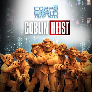 goblin heist set papsikels miniatures Tabletop Characters & Creatures Sci-Fi Universe Store cyberpunk 3d print model - Mito3D