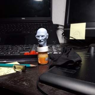 Heisenberg david guerrero ventilador arte bustos retrato 3d print model - Mito3D