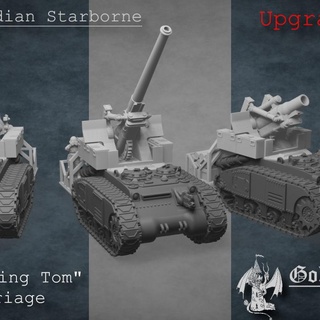 m48d2 gun carriage upgrade kit golden dragon games  Tabletop Tabletop Characters & Creatures Sci-Fi Universe Tabletop Tabletop Vehicles & Machines Store 40k battle guard warhammer ww2 imperial cannon american basilisk artillery ww1 medusa astra dieselpunk militarum 40000 gi howitzer  3d print model - Mito3D