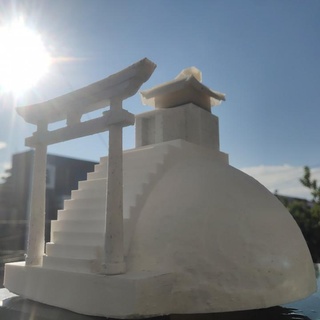 giapponese tempio sharma tavolo 3D stampabile terreno architettura arte pace Fumo pla camino cancello ying yang torri gate 3d print model - Mito3D