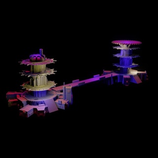 hive city tower- 8mm scale bishok Tabletop 3D Printable Terrain Sci-Fi terrain building epic wargaming warhammer imperial wargame 6mm adeptus wargameterrain grimdark titanicus imperium netepic epic40000 hivecity cendreprime 3d print model - Mito3D