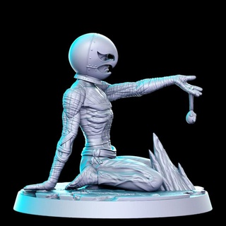 fêmea ascendente cavaleiro 32mm dnd rn estúdio tampo mesa personagens criaturas fantasia universo loja Sombrio rpg griff 3d print model - Mito3D