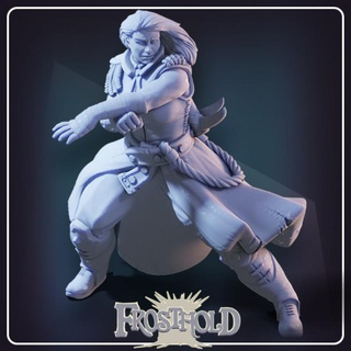 vessin odiri - monk frostholdmini Tabletop Characters & Creatures Fantasy Universe Store fantasy mini rpg tabletop d&d dnd pathfinder kama kusarigama frosthold 3d print model - Mito3D