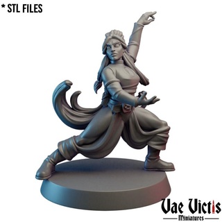 elementalist pre-supported vae victis miniatures Tabletop Characters & Creatures Fantasy Universe Store fantasy magician monk rpg wizard tabletop dnd 3d print model - Mito3D
