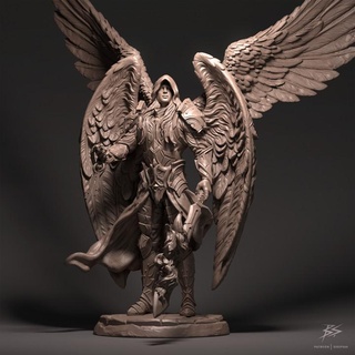 archangel 3dsofsan Tabletop Characters & Creatures Fantasy Universe Store mini warrior wing miniature guardian angel dungeonsanddragons tabletop collectible patreon dnd e5 3d print model - Mito3D
