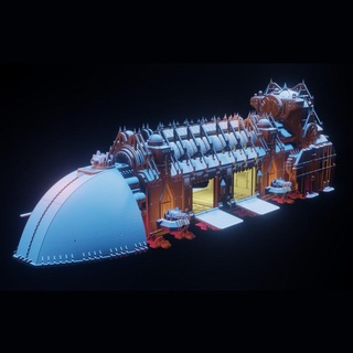 Uzay epik Ulaşım bişok masaüstü karakterler yaratıklar Sci Fi Evren Araçlar makineler 40k yabancı gotik gemi uzay gemisi arazi savaş oyunları bilimkurgu oyunu kargo bfg filosu Grimdark epic40k 3d print model - Mito3D