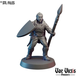 mercenary woman 05 pre-supported vae victis miniatures  Tabletop Tabletop Characters & Creatures Fantasy Universe Tabletop Tabletop Characters & Creatures Store fantasy rpg soldier warrior woman tabletop dnd brigand theif mercenaire supported  3d print model - Mito3D