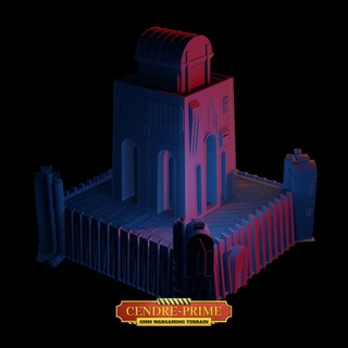 kül önemli tapınak şakak mabet bişok mağaza masaüstü 3D yazdırılabilir arazi Sci Fi epik Tanrı Yıldız Savaşları savaş oyunları Warhammer bilimkurgu oyunu Armageddon titanicus Netepic asprime Jeda kıyamet 3d print model - Mito3D