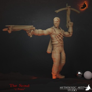 monster hunter - scout mythologic arts Tabletop Characters & Creatures Fantasy Universe miniatures stls 3d print model - Mito3D