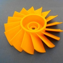 roue turbine axiale gadgets l'électronique 3d print model - Mito3D