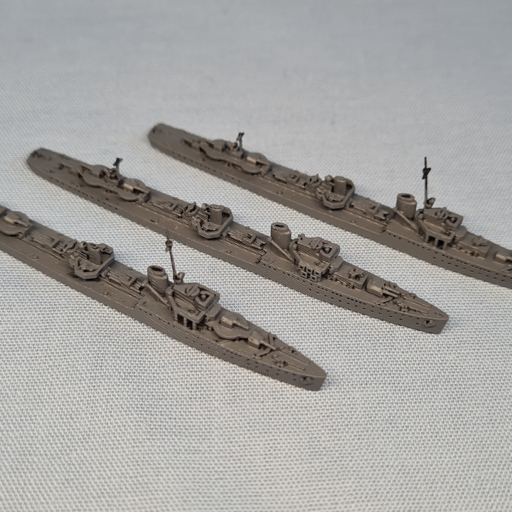 type 1936 Narvik destroyers marine Lee mccoll table personnages créatures historique univers Véhicules Machines boutique bateau navire ww2 destructeur guerre 3D print model - Mito3D