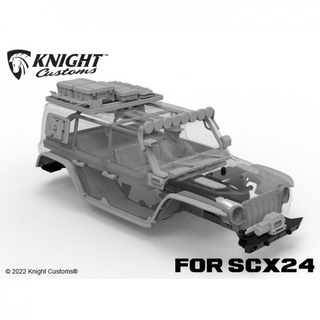 scx24 jlu terrestre partes conjunto cavaleiro costumes RC carros loja escala 1 24 axial jipe jl 3d print model - Mito3D