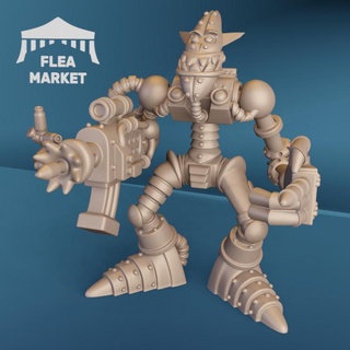 droide aficiones condenar pulga mercado mesa caracteres criaturas Sci Fi universo Tienda pasatiempo orco ork robot estaño esculpir 3d print model - Mito3D