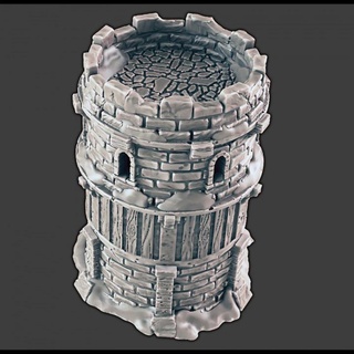 torre vigilancia support free evan padres Tienda mesa 3D imprimible terreno fantasía invierno ártico 3d print model - Mito3D