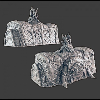 ice tribe hut - chieftain support-free evan carothers Store Tabletop 3D Printable Terrain Fantasy lodge 3d print model - Mito3D