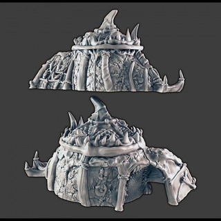 ice tribe hut - fisherman support-free evan carothers Store Tabletop 3D Printable Terrain Fantasy arctic 3d print model - Mito3D