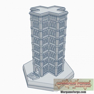 gotisch Gebäude 27 verhexen Karte Rahmen hmsg027 Kriegsspiel Schmiede Geschäft Terrain Battletech 3d print model - Mito3D