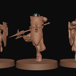 space nun anime figurine april 2021 minigames miniatures Tabletop Characters & Creatures Sci-Fi Universe 40k battle warhammer wh40k alternative sister 3d print model - Mito3D