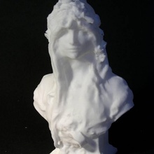 ophelia scan busto 3d print model - Mito3D