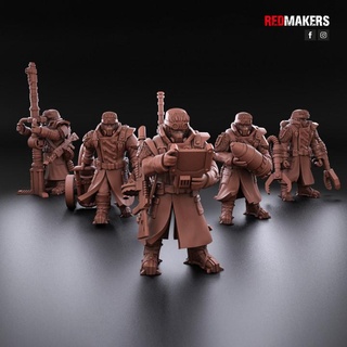ice warriors - artillery crew imperial force redmakers Tabletop Characters & Creatures Sci-Fi Universe Store 40k board fantasy figurines games guard warhammer miniature ww2 infantry ww1 empire gunner 40000 apocalyptic grimdark valhalla 3d print model - Mito3D