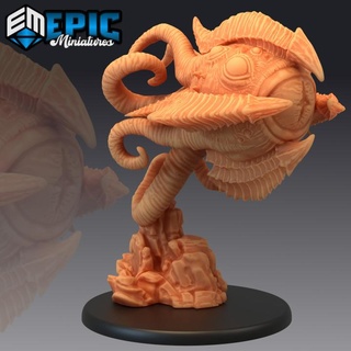 dune watcher eye sand desert observer epic-miniatures Store fantasy medieval monster rpg warhammer sla enemy tabletop dungeon dnd pathfinder npc pre-supported supported pre 3d print model - Mito3D