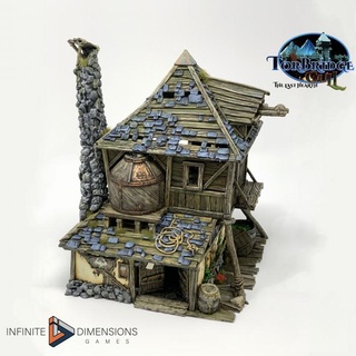brewery infinite dimensions games  Tabletop 3D Printable Terrain Fantasy Terrain building fantasy medieval storage brewery warehouse barn shack hideout storehouse rickety condemned  3d print model - Mito3D