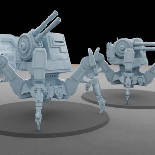 kriechen mech Gehhilfe Tischhammer Tischplatte Zeichen Kreaturen Sci Fi Universum Droide Roboter Rollenspiel Wargaming Mecha scifi Ernteiv 3d print model - Mito3D