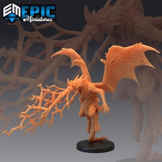 draconic demon blue breath attack demonic encounter epic-miniatures Store devil dragon egyptian fantasy medieval monster rpg warhammer warrior sla dragonborn enemy tabletop dungeon lightning dnd pathfinder npc pre-supported supported pre abishai 3d print model - Mito3D