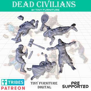 dead civilians harvest war tiny furniture Tabletop Characters & Creatures Fantasy Universe games miniatures rpg roleplaying tabletop d&d dnd pathfinder 3d print model - Mito3D