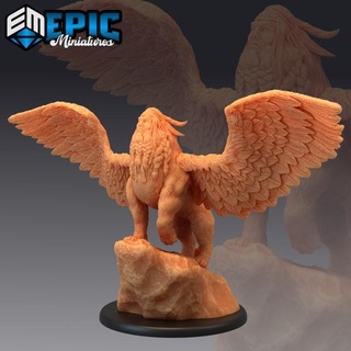 androsphinx male sphinx dune monster egyptian encounter epic-miniatures Store fantasy medieval rpg warhammer sla enemy tabletop dungeon dnd pathfinder npc pre-supported supported pre 3d print model - Mito3D