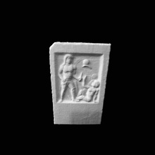 funerarias piedra gladiador diodoros museo galo romano tongoren bélgica scan 3d print model - Mito3D