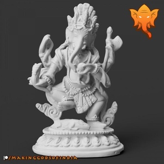 nepali nritya ganesha - dancer vedic futura god hindu nepal elephant ganesh hinduism dancing 3d print model - Mito3D