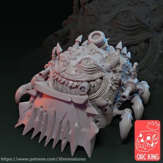 plague tank orc king studio Tabletop Characters & Creatures Sci-Fi Universe Vehicles Machines Store 40k guard warhammer death mortar warhammer40k deathguard 3d print model - Mito3D