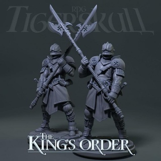 king's order gatekeepers alex kolakowski Tabletop Characters & Creatures Fantasy Universe Store army human miniatures unit resin swords kings town d&d 28mm knights guards garrison dnd5e presupported tigerskullrpg pikeman pikemen 3d print model - Mito3D