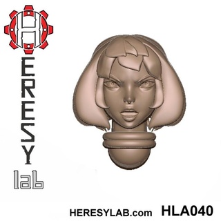 heresylab - female conversion heads 140 models 40k battle head helmet kickstarter mask warhammer sisters aos sororitas nuns sigmarite 3d print model - Mito3D
