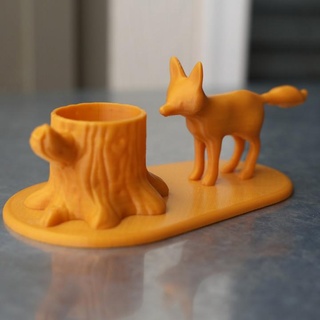 fox pen holder philippe barreaud tree sharpie penholder sharpieholder 3d print model - Mito3D
