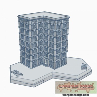 gótico edificio 82 maleficio mapa escala hmsg082 juego guerra fragua Tienda terreno battletech 3d print model - Mito3D