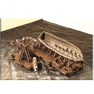 cantiere navale fabio tavolo 3D stampabile terreno fantasia barca villaggio 28mm 3d print model - Mito3D